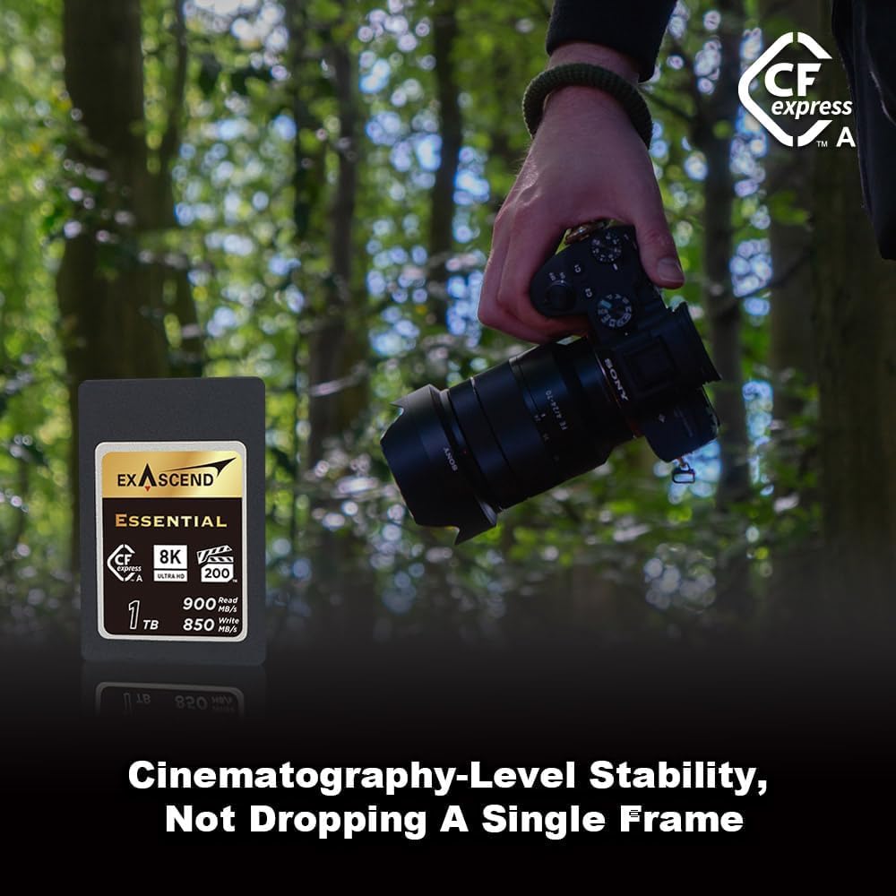 Exascend Exascend Essential CFexpress Type A Card 120GB 180GB 240GB 480GB High Speed 800MBs for Sony a1 a7S III a7 IV FX3 FX6 - View 5 of 9