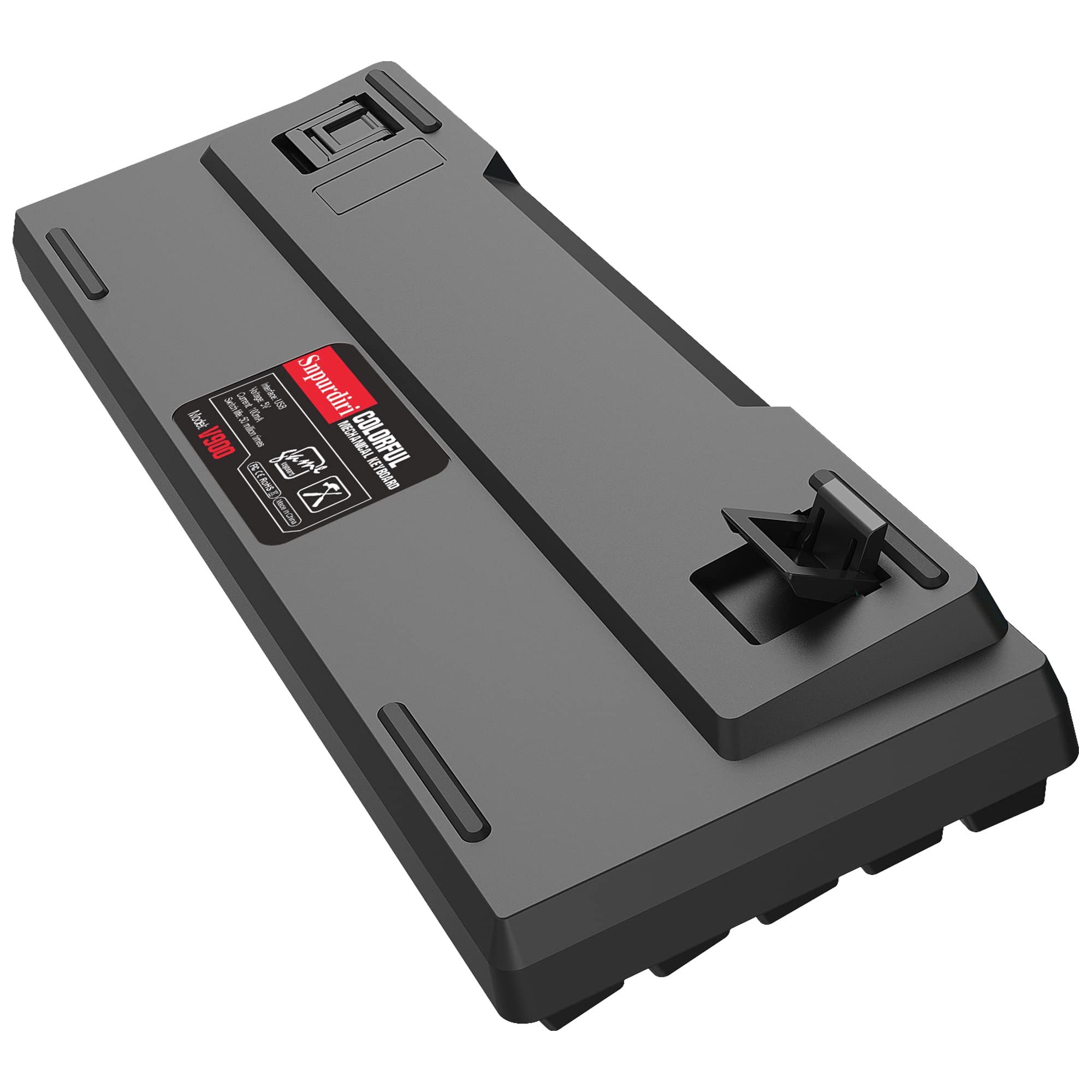 Snpurdiri 60% Wired Mechanical Gaming Keyboard, Ice Blue LED Backlit 61 Keys Mini Wired Office Keyboard for Windows Laptop PC Mac (Black-White, Brown - View 7 of 7