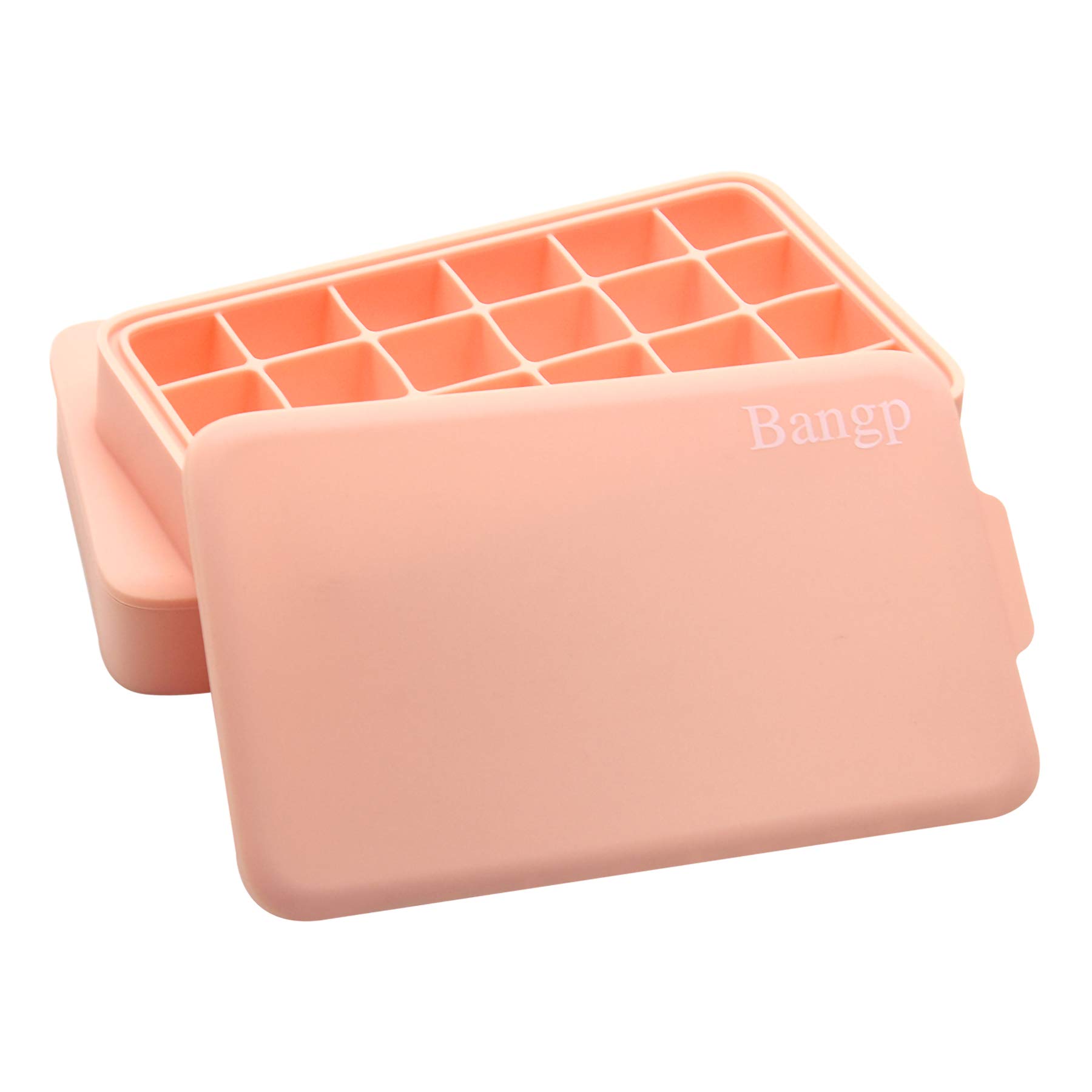 Bangp Upgrade Round Ice Cube Tray Set 2 Pack with Lid and Bin for Easy Release 64 Small Ice Balls Includes Ice Bucket Tong and Scoop