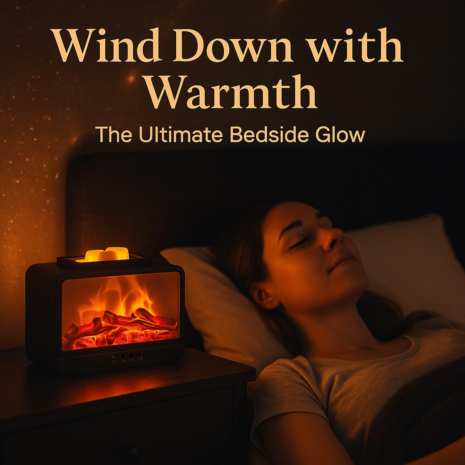 MeplLivs MeplLivs Dynamics Flame Electric Wax Melt Warmer PTC Heating Plate Monochromatic Black Fragrance Burner for Home Office Decor Gifts - View 6 of 7