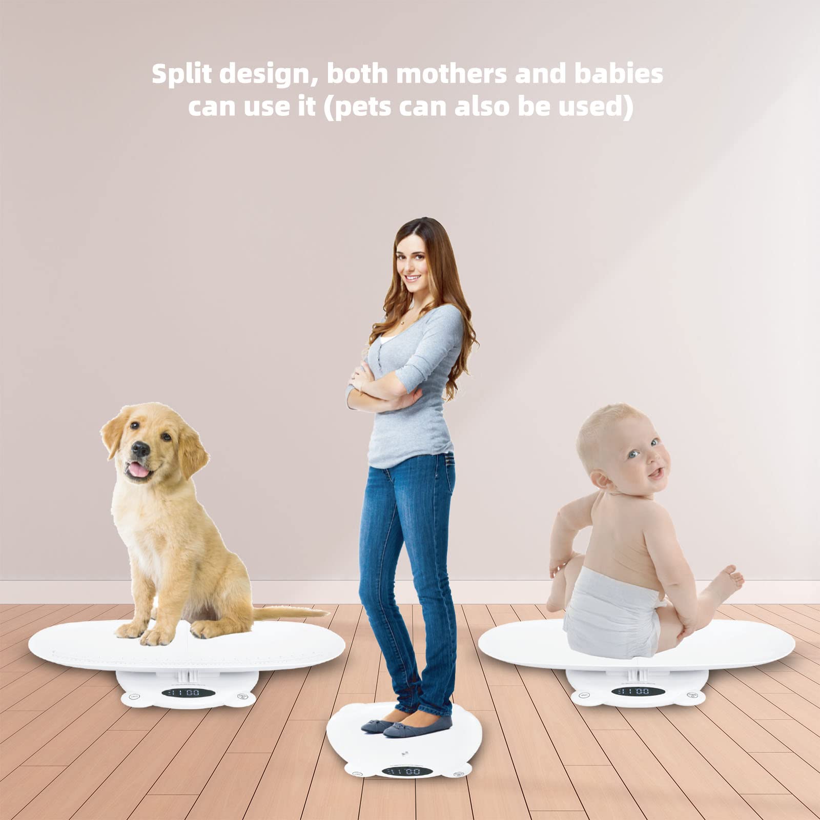 Simshine Simshine Digital Baby Scale for Newborns Pets and Family Easy to Use Long Press Display Flip Feature - View 2 of 6