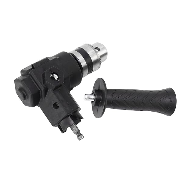 Pssopp Right Angle Bend Extension 90 Degree Cordless Drill Attachment for Tight Corners Professional Right Angle Drill Adapter - View 2 of 11