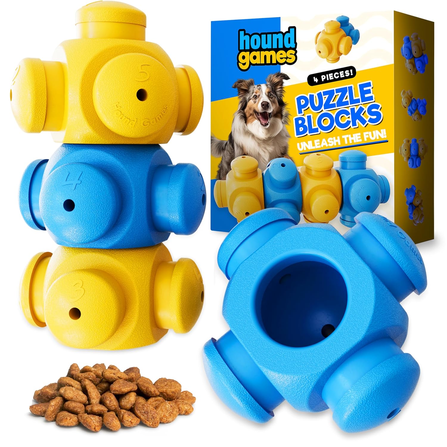 HOUNDGAMES HOUNDGAMES Interactive Dog Puzzles for Smart Dogs 6 Piece Set Advanced Toys to Keep Your Dog Busy and Engaged - View 6 of 6