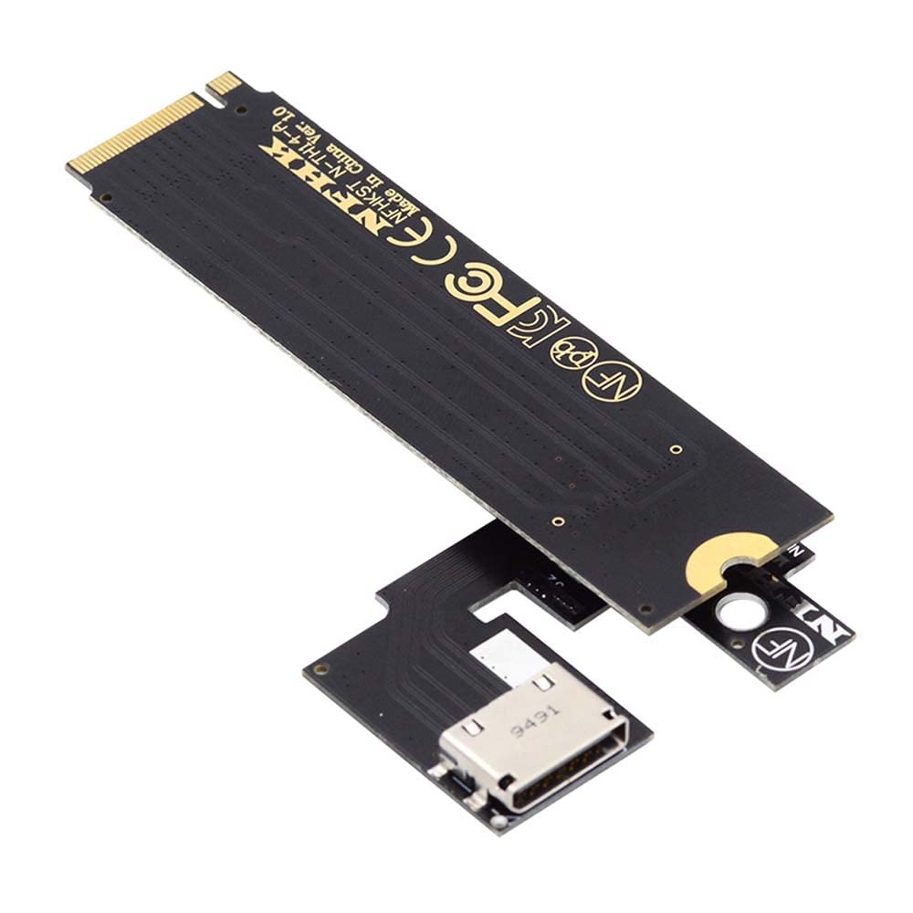Cablecc PCI-E 3.0 M.2 M-Key to Oculink SFF-8611 SFF-8612 Host Adapter for ThinkBook 14 External Graphics Card and SSD