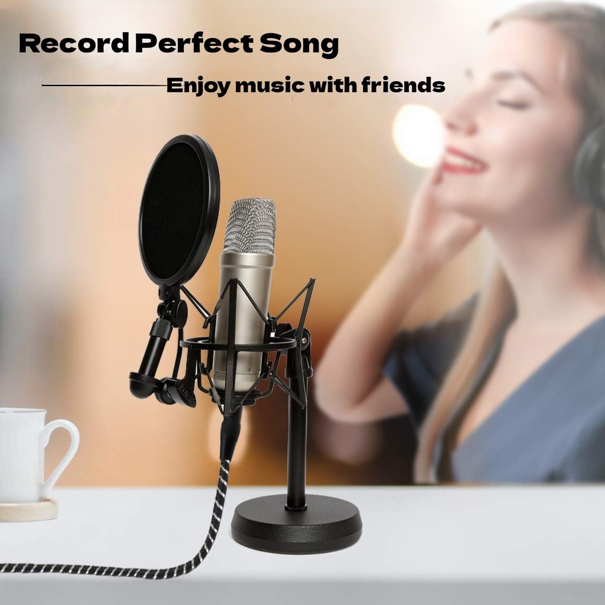 NCGGY USB Microphone Cable,XLR to USB Cable 16Ft,XLR Female to US-B Mic Link Converter Cable for Microphones or Recording Karaoke Sing - View 7 of 8