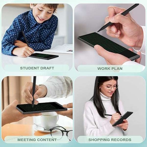 Ksequ Ksequ LCD Writing Tablet for Adults-6.5″&amp;6″ LCD Writing Tablet,Double-Sided Full Screen Electronic Drawing Pad,Mini Portable Digital Notepad for School,Office,Home,Erasable,Reusable - View 9 of 9