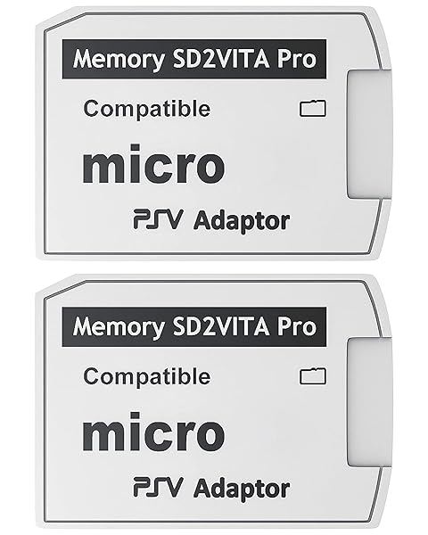 Skywin SD2Vita PS Vita Memory Adapter - 2 Pack for PS Vita 1000/2000 & HENkaku System