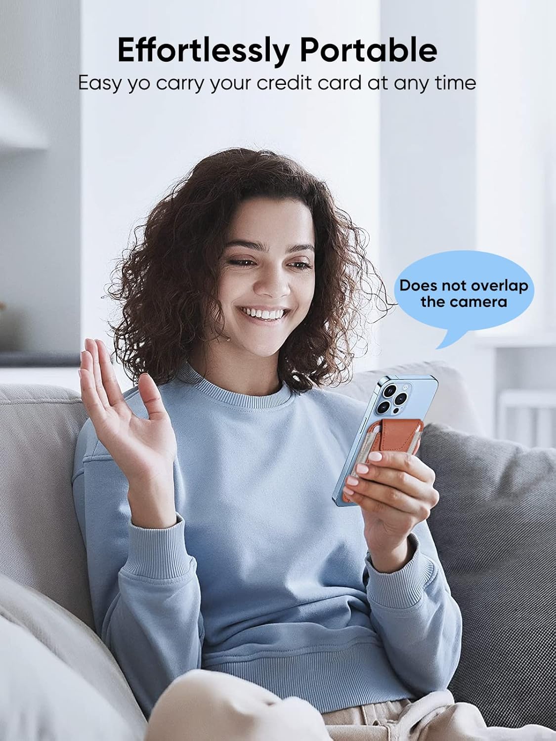 Miroddi Miroddi MagSafe Wallet with Privacy Flap for iPhone 15 14 13 12 Leather Magnetic Card Holder RFID Blocking Brown - View 7 of 7