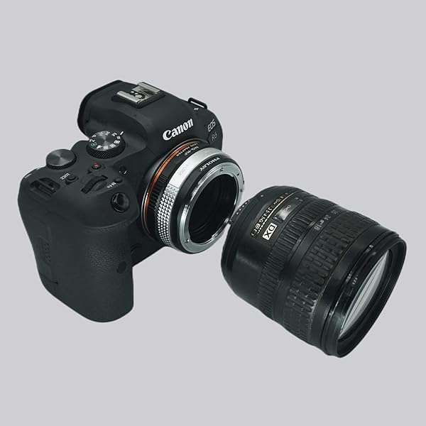 PHOLSY PHOLSY Lens Mount Adapter: Nikkor G/F/AI/AIS/D/AF-S to Canon EOS RF with Aperture Control - View 5 of 7