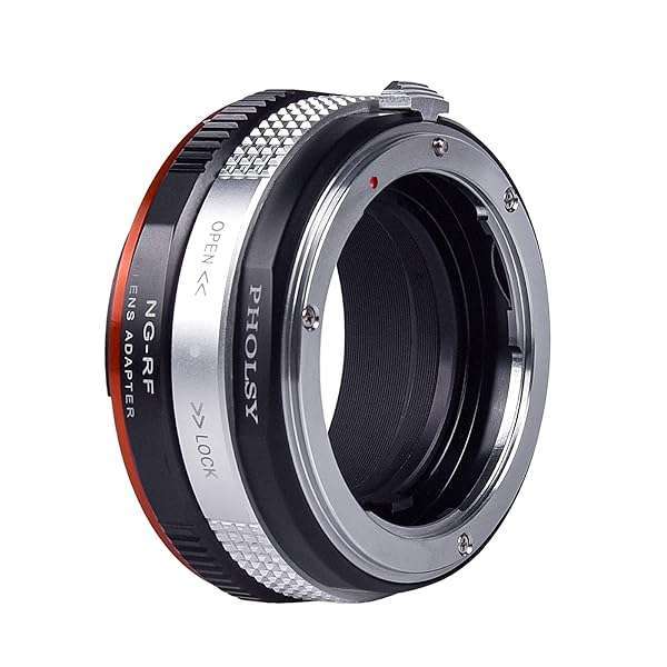 PHOLSY PHOLSY Lens Mount Adapter: Nikkor G/F/AI/AIS/D/AF-S to Canon EOS RF with Aperture Control - View 6 of 7