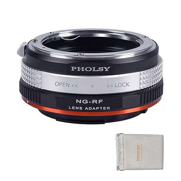 PHOLSY PHOLSY Lens Mount Adapter: Nikkor G/F/AI/AIS/D/AF-S to Canon EOS RF with Aperture Control