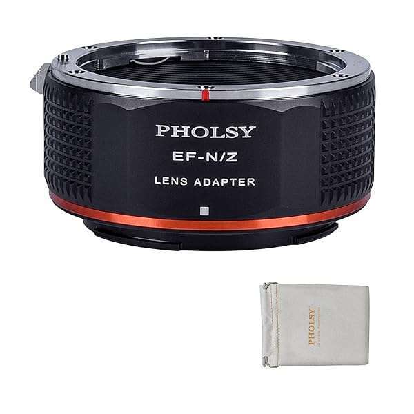 PHOLSY PHOLSY Lens Mount Adapter: Canon EF to Nikon Z for Z fc, Z30, Z9, Z8, Z6, Z7, Z5, Z50 - Manual Focus Compatibility
