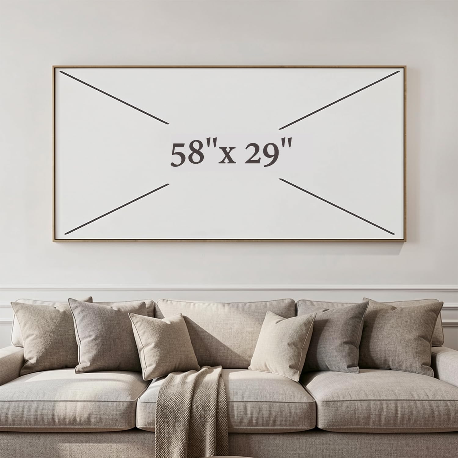 vgrozirh Large Framed Abstract Wall Art for Living Room Navy Blue Canvas Modern Decor Colorful Paintings for Bedroom and Bathroom - View 4 of 7