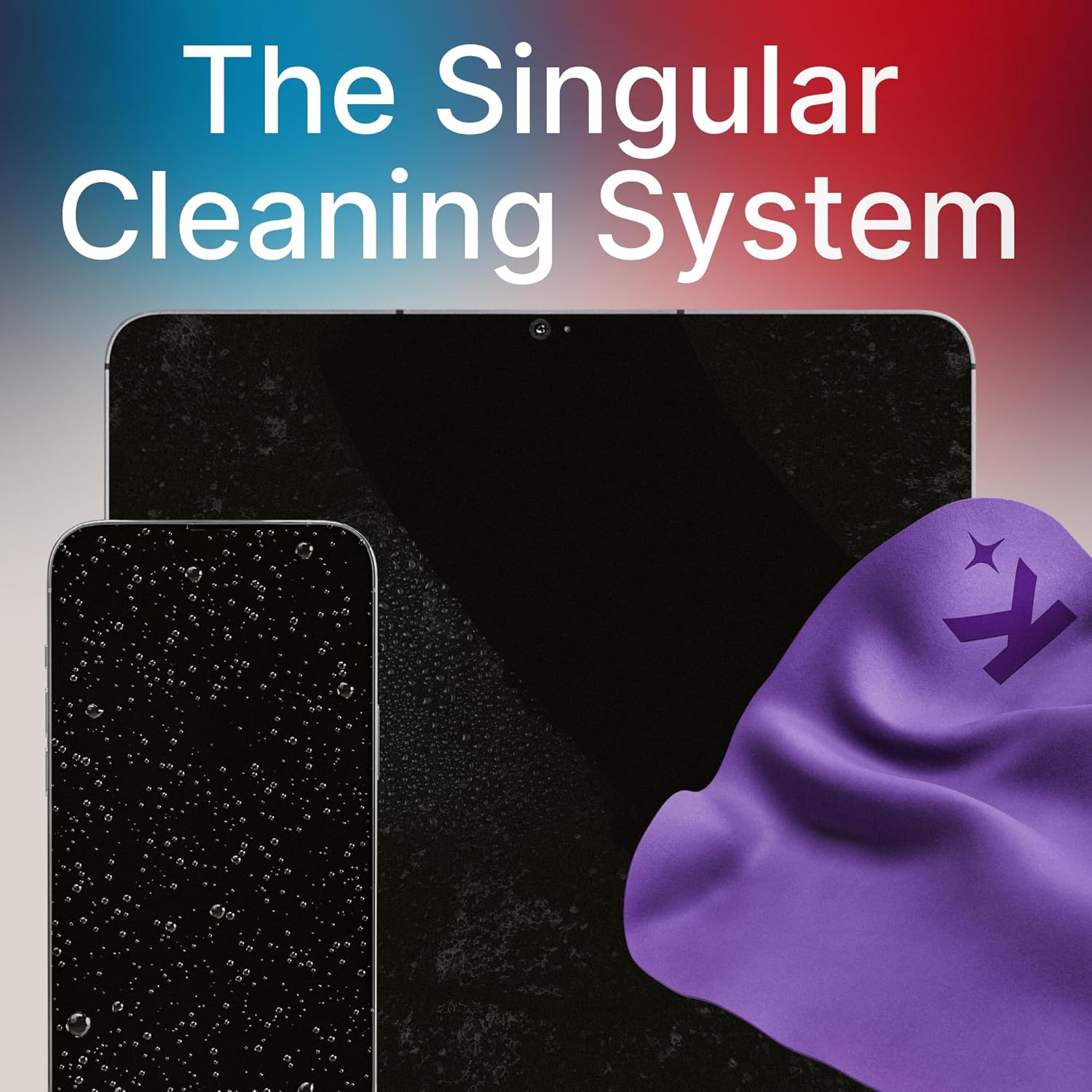 Koala Lifestyle Koala Lens Cleaning Cloth Pack of 3 Japanese Microfiber for Glasses Camera VR AR Headset and Screen Cleaning Blue and Purple - View 8 of 9