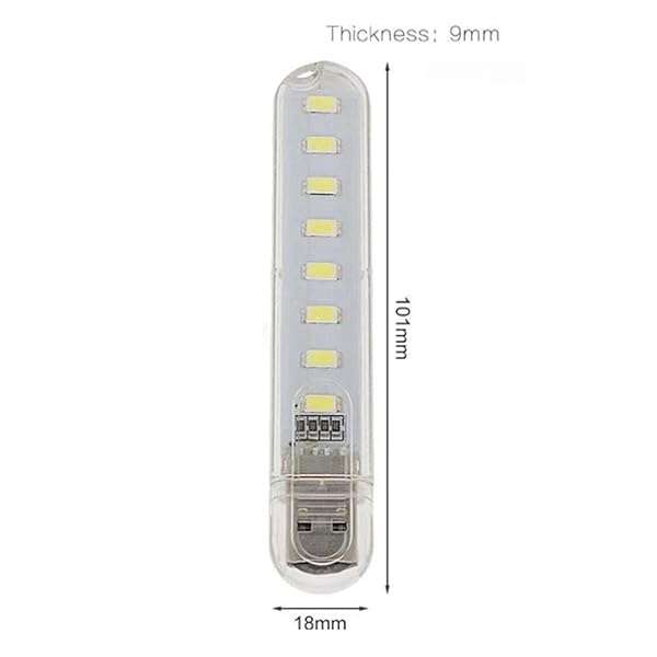 AJDPOI AJDPOI USB Reading Lamp - Mini Portable LED Keychain Light for Reading & Camping (3 Pack) - View 6 of 7