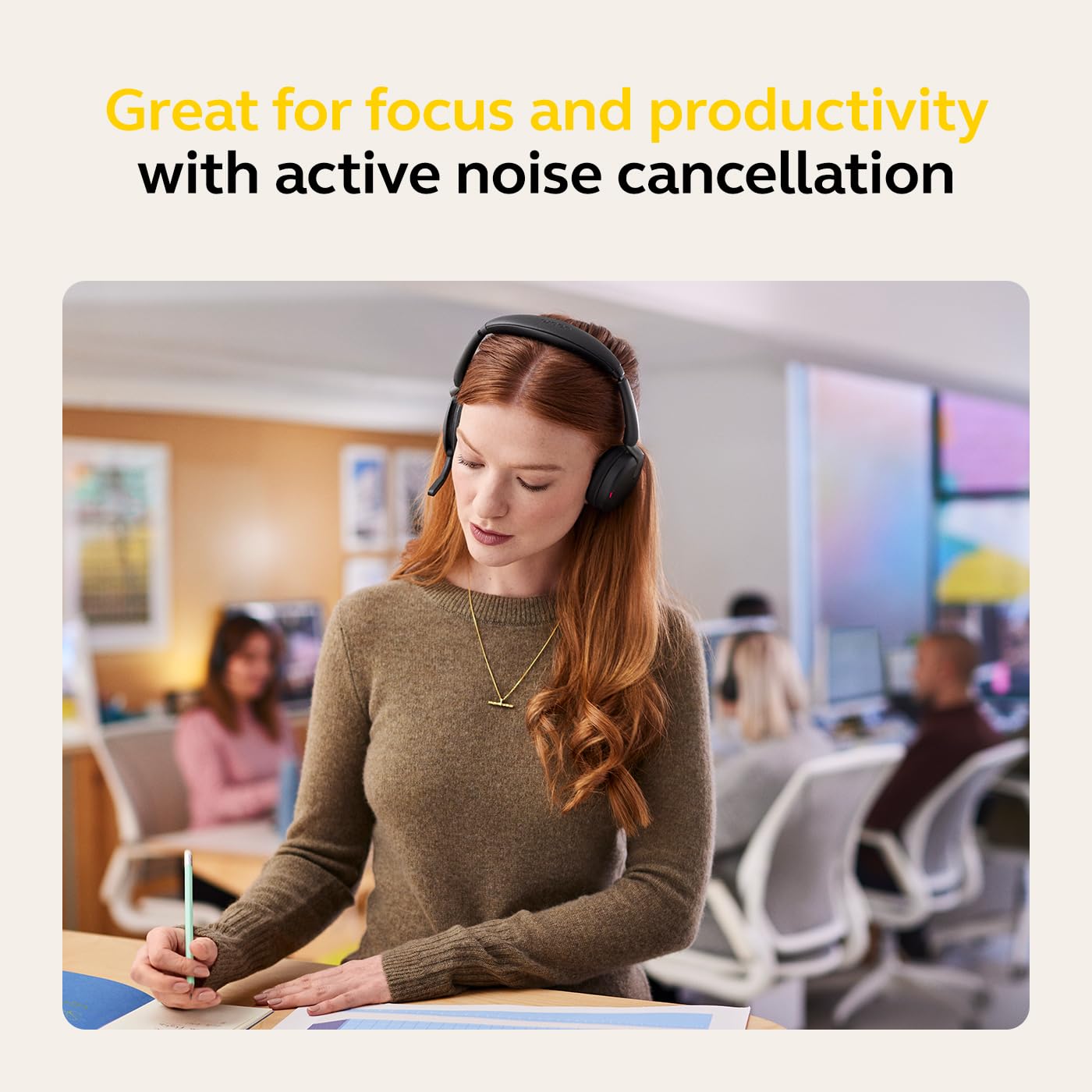 Jabra Jabra Evolve2 65 Flex Stereo Headset Bluetooth Wireless Charging Noise Cancelling Technology Compatible with UC Platforms Black - View 6 of 8