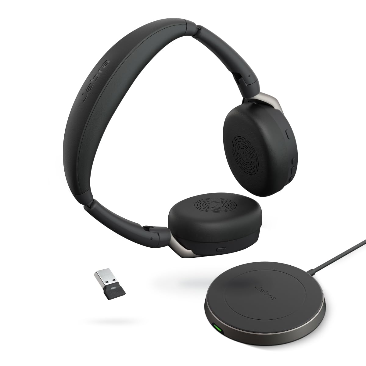 Jabra Jabra Evolve2 65 Flex Stereo Headset Bluetooth Wireless Charging Noise Cancelling Certified for Microsoft Teams Black - View 9 of 9