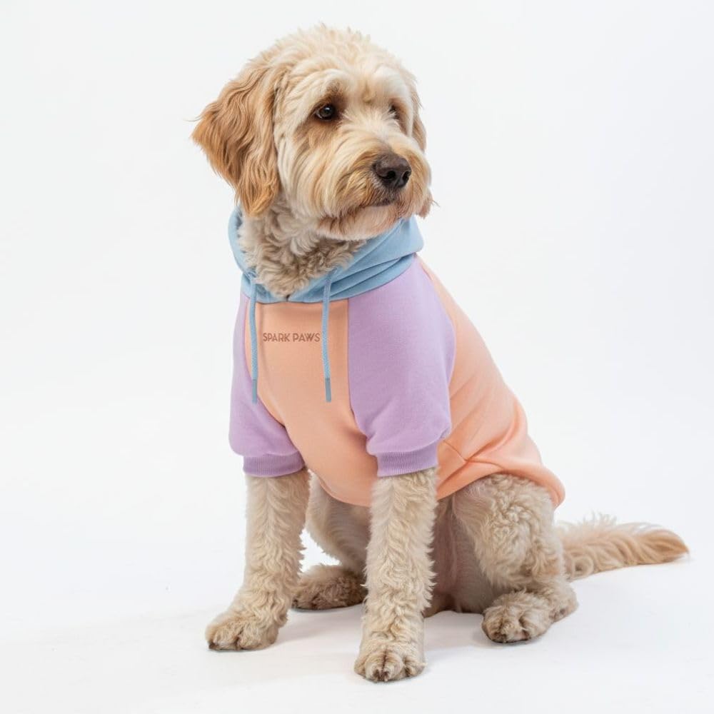 Spark Paws Spark Paws Dog Hoodie Premium Quality Buttery Soft Calming Fleece Interior for All Breeds Cotton Candy 2XL