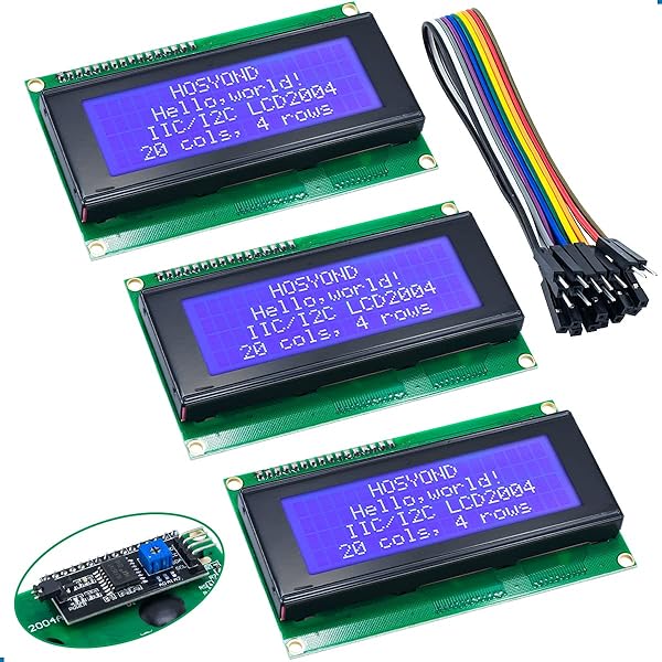 Hosyond Buy Hosyond 3pcs IIC I2C 2004 LCD Module 20x04 for Arduino & Raspberry Pi - High-Quality Display