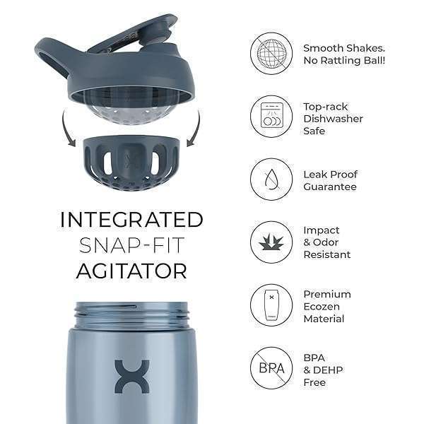 Promixx Promixx PURSUIT Protein Shaker Bottle: Premium Blender for Easy Protein Mixes & Supplements - View 6 of 11