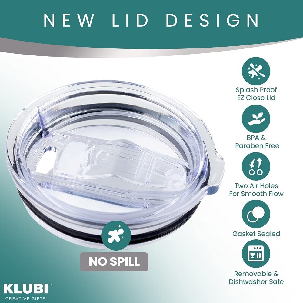 KLUBI KLUBI Papa Gifts Grandpa Mug 14oz Funny Unique Coffee Tumbler Ideal Gift from Grandchildren for Birthday Fathers Day Retirement Black - View 7 of 8