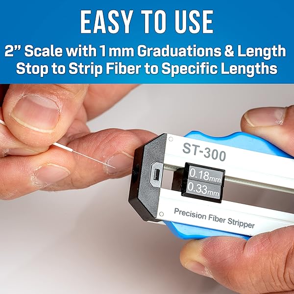 Jonard Tools Jonard Tools ST-300 Precision Fiber Optic Stripper: Ideal for 180-330 Micron Stripping - View 6 of 8