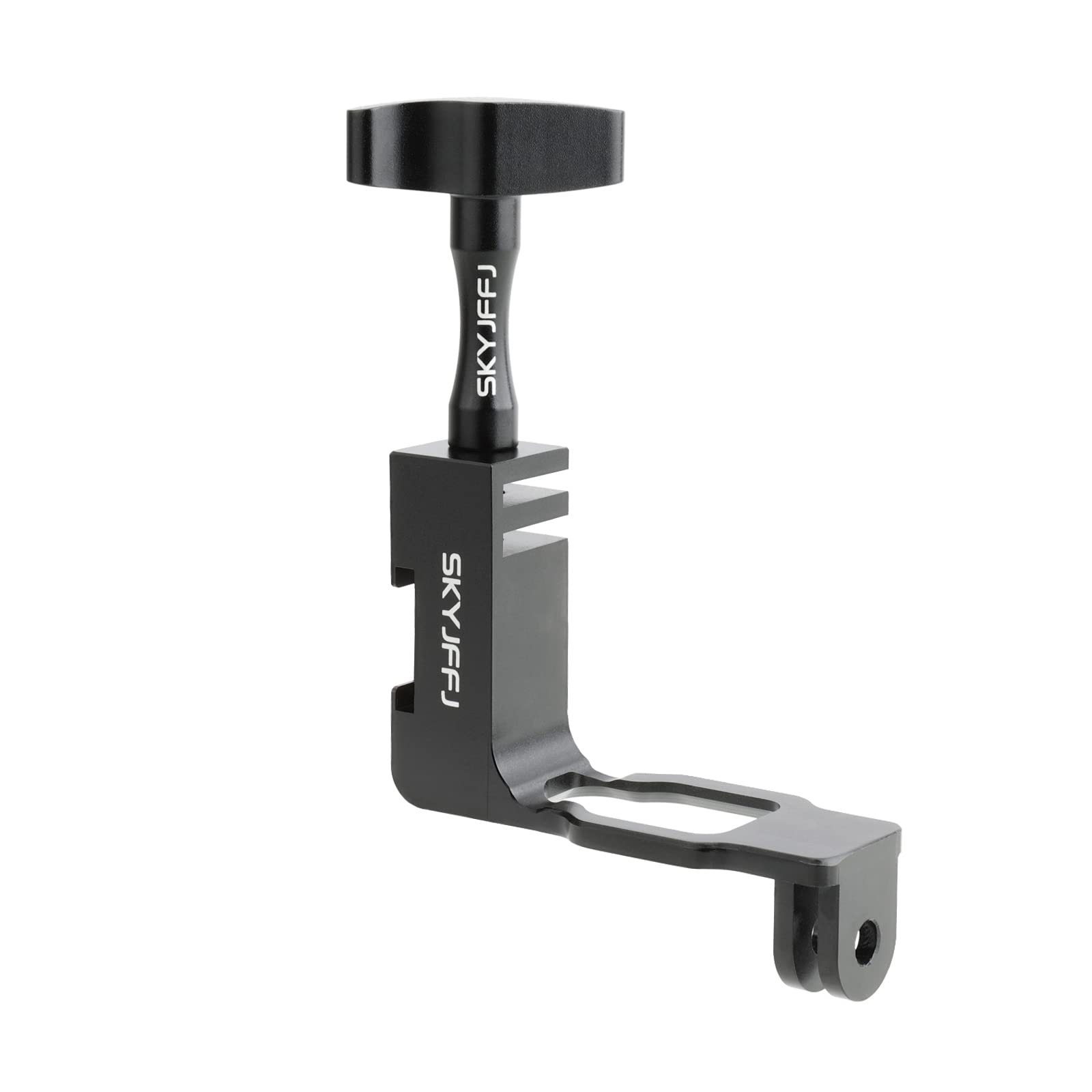 SKYJFFJ SKYJFFJ New 90 Degree Vertical Elbow Aluminium Bracket Adapter for GoPro Hero 13/12/11/10/9 Black