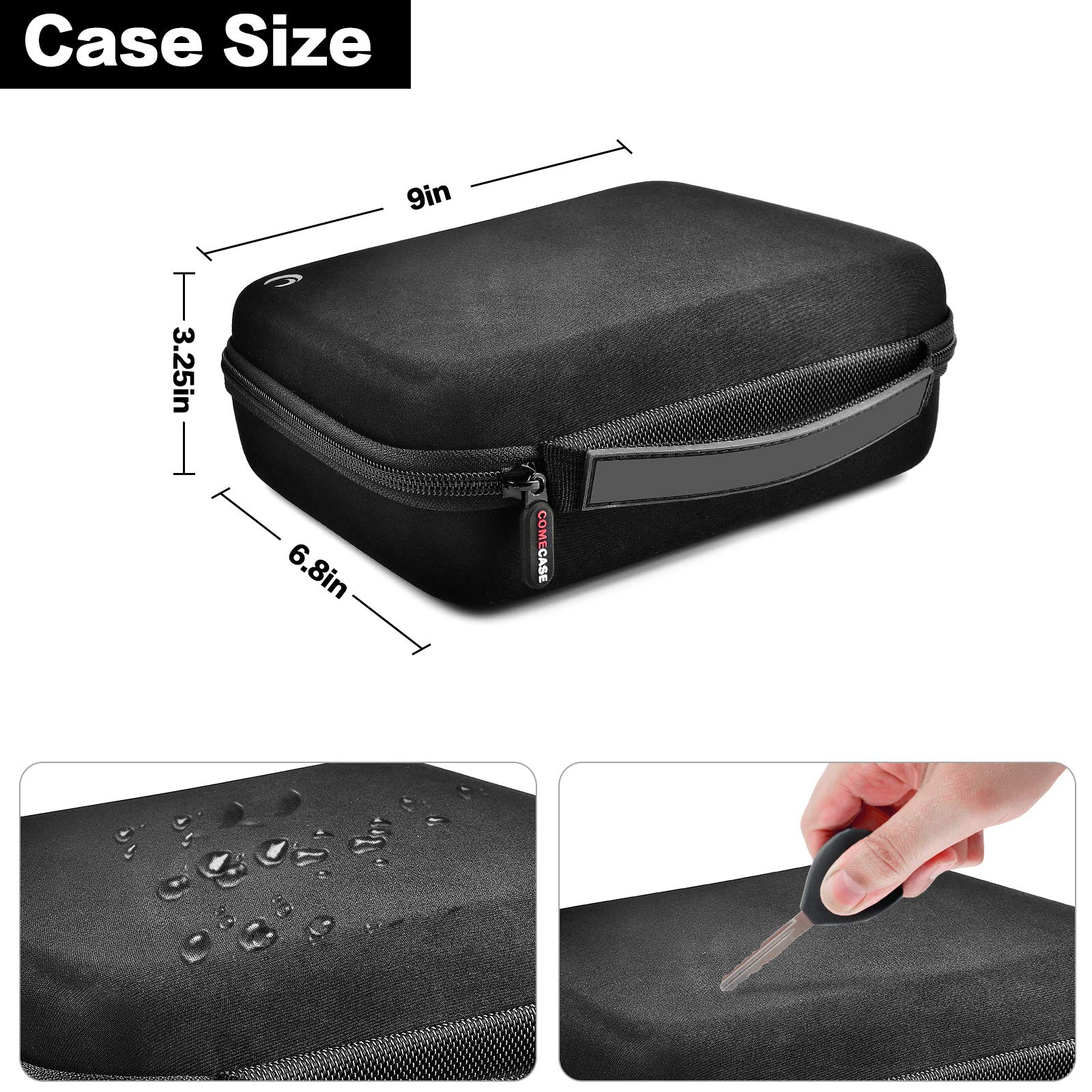 Case for Halo Bolt 58830 57720 mWh Portable Phone Laptop Charger Car Jump Starter, Power Bank Storage Holder with Mesh Pocket for AC Outlet, Car - View 5 of 7