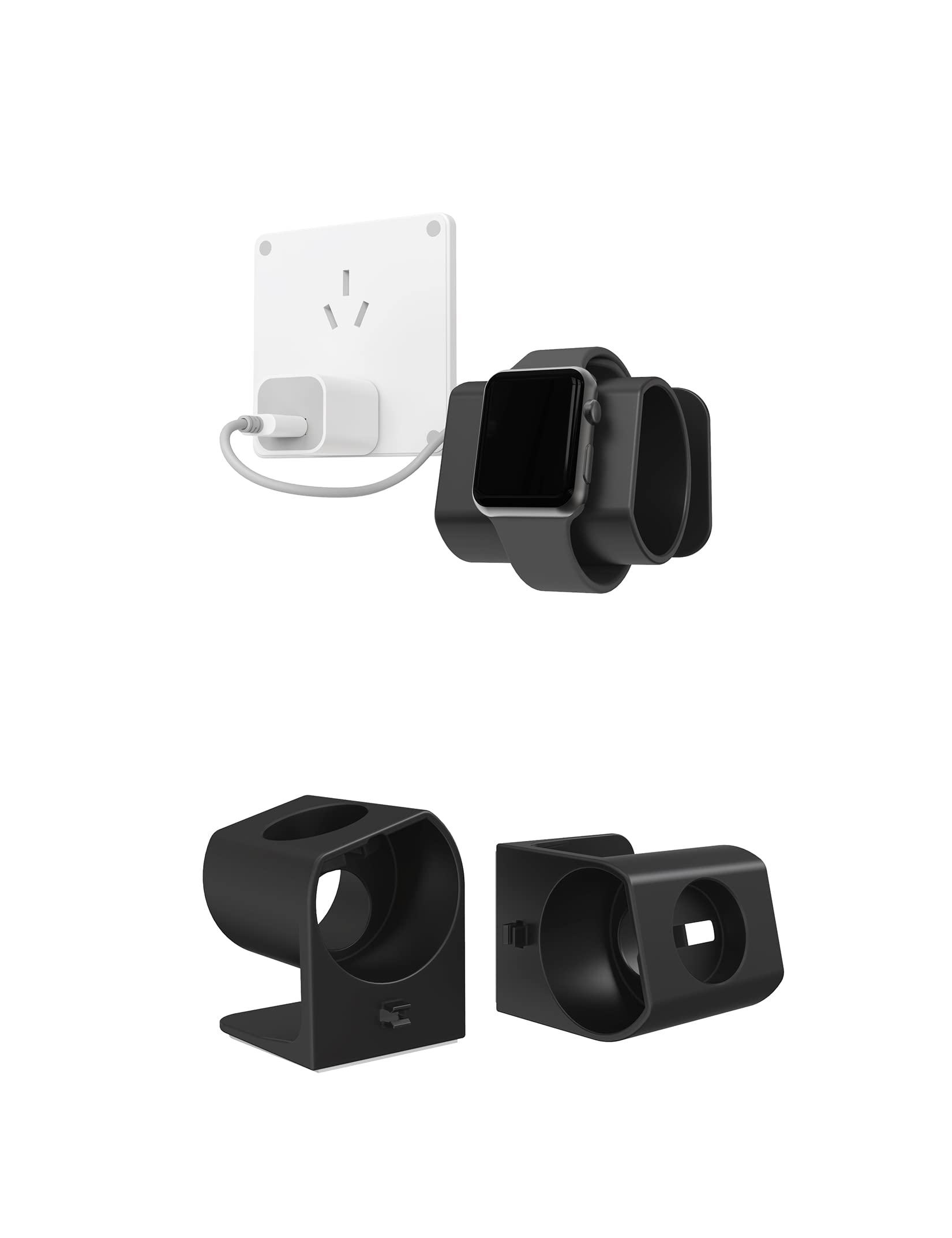 Wall Mount for Apple Watch Charger Stand for Apple Watch Ultra Series 8 SE2 7 6 SE 5 4 3 2 1 (49mm,45mm,44mm,42mm,41mm,40mm,38mm) Storage Organizer