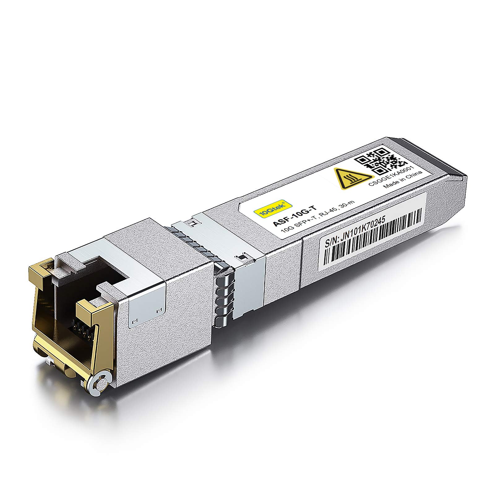 10Gtek SFP+ to RJ45 Copper Transceiver Auto-Negotiation Ethernet Module for Cisco Ubiquiti Netgear Up to 30 Meter 10G Speed
