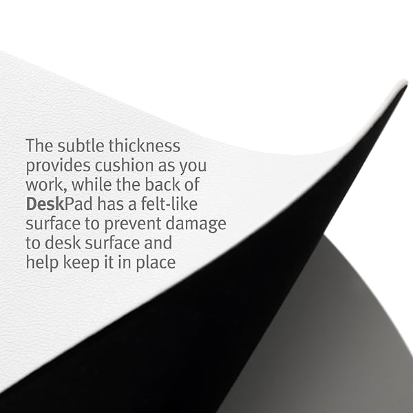 Twelve South Twelve South DeskPad: Sustainable Leather Mouse Mat, Spill-Resistant & Optimal Size for Displays - Grey Large - View 5 of 9