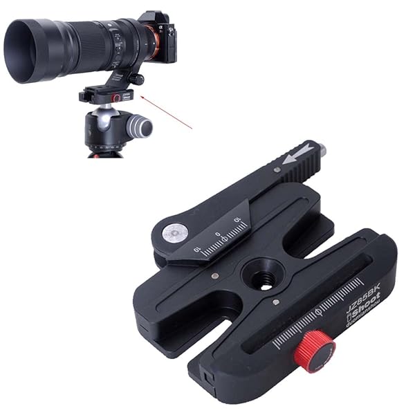 iShoot iShoot Long Lever Quick Release Clamp Adapter for Manfrotto & Arca-Swiss Plates - Fine-Tuned for Perfect Camera Stability - View 3 of 10