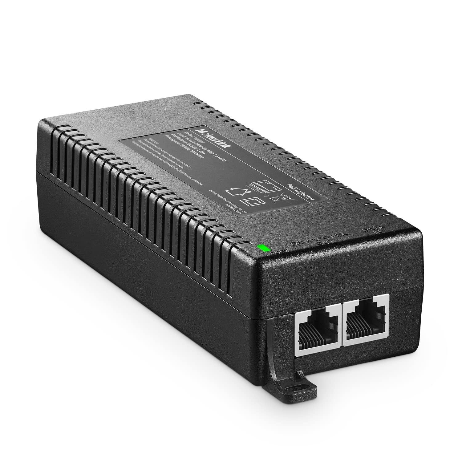 MokerLink MokerLink Gigabit PoE Injector 802.3af/at/bt 60W 10/100/1000Mbps Ethernet Plug and Play Distance Up to 100 Meters