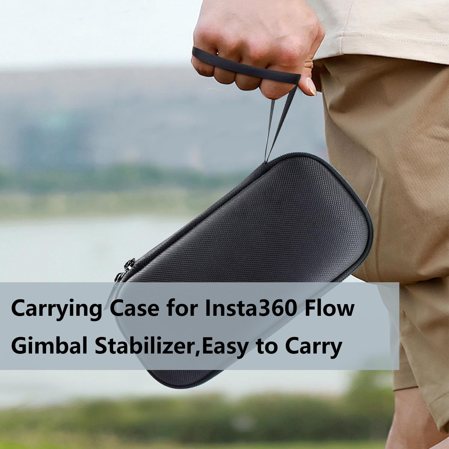 ZLiT ZLiT Hard Case for Insta360 Flow Shockproof Storage Bag for Gimbal Stabilizer Black - View 6 of 7