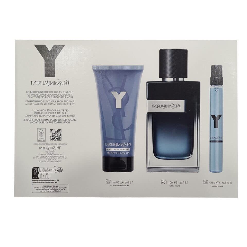 Yves Saint Laurent Yves Saint Laurent Y Eau de Parfum Gift Set: Perfect Luxury Fragrance for Him - View 3 of 6