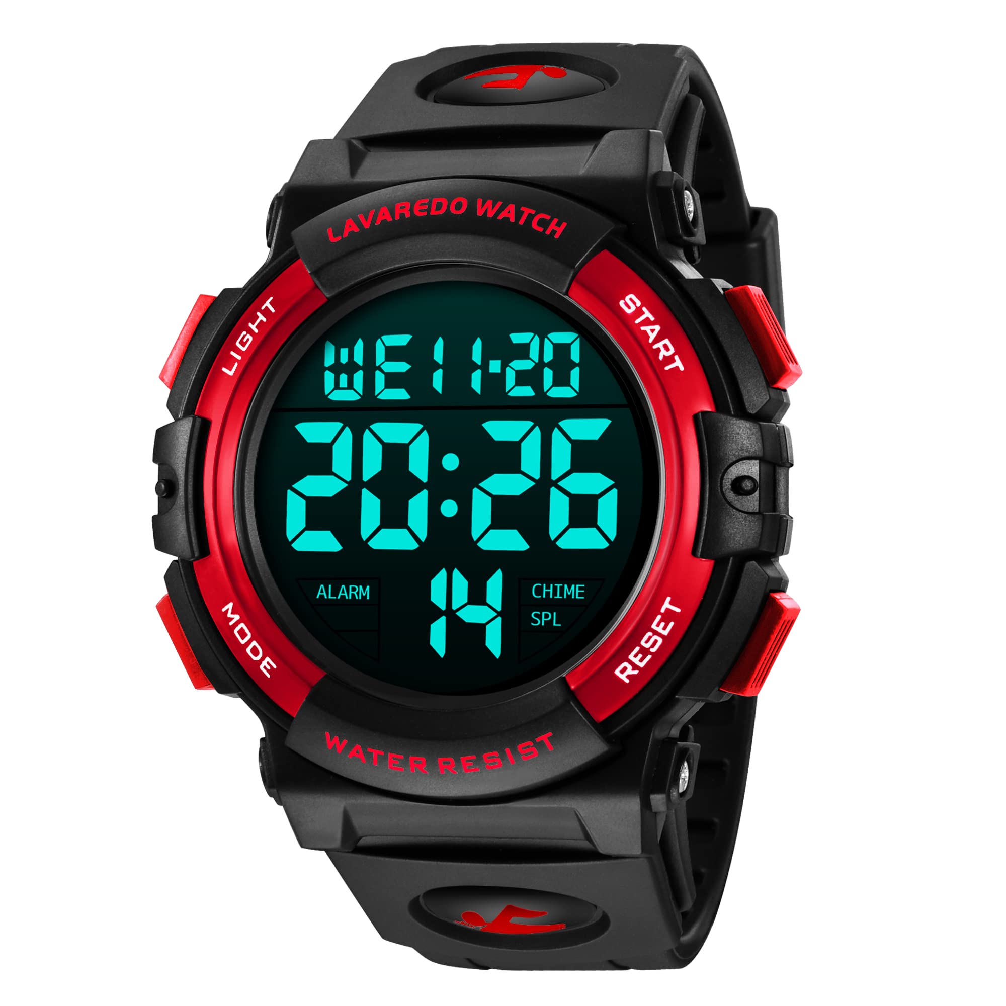 Mens Digital Watch Sports Military Watches Waterproof Outdoor Chronograph Wrist Watches for Men with LED Back Ligh Alarm Date