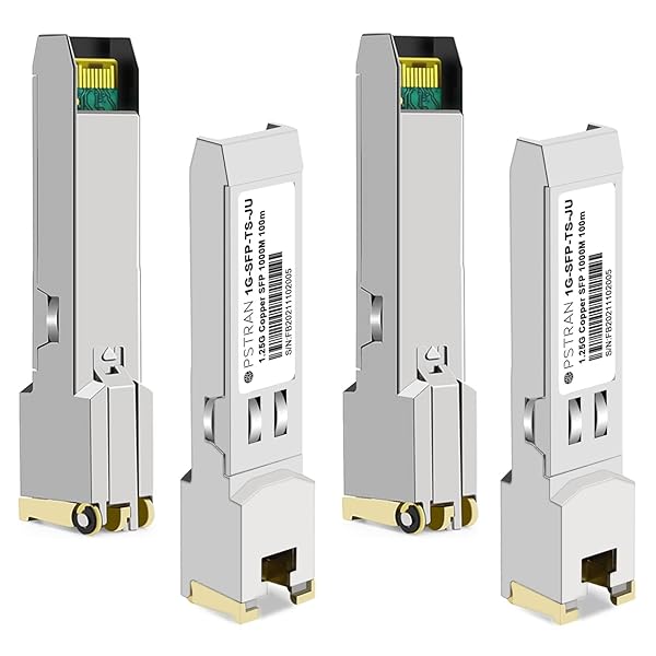 OPSTRAN 1000BASE-T SFP RJ45 Copper Transceiver Module for Juniper QFX SRX EX 100m Cat5e/6 4 Pack