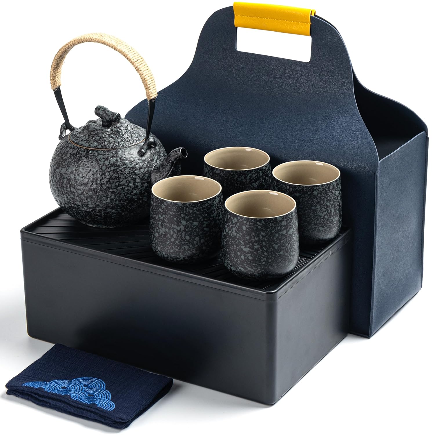 TEANAGOO TEANAGOO Japanese Tea Set Porcelain Teapot and Cups Asian Gongfu Tea Set for Adults Perfect for Tea Lovers