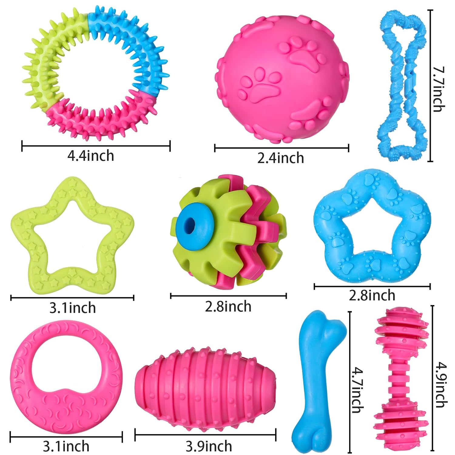 Sanwuta Sanwuta 30pcs Puppy Toy Set Durable Chew Toys for Small Dogs Interactive Teething Toys for Outdoor Play - View 2 of 6