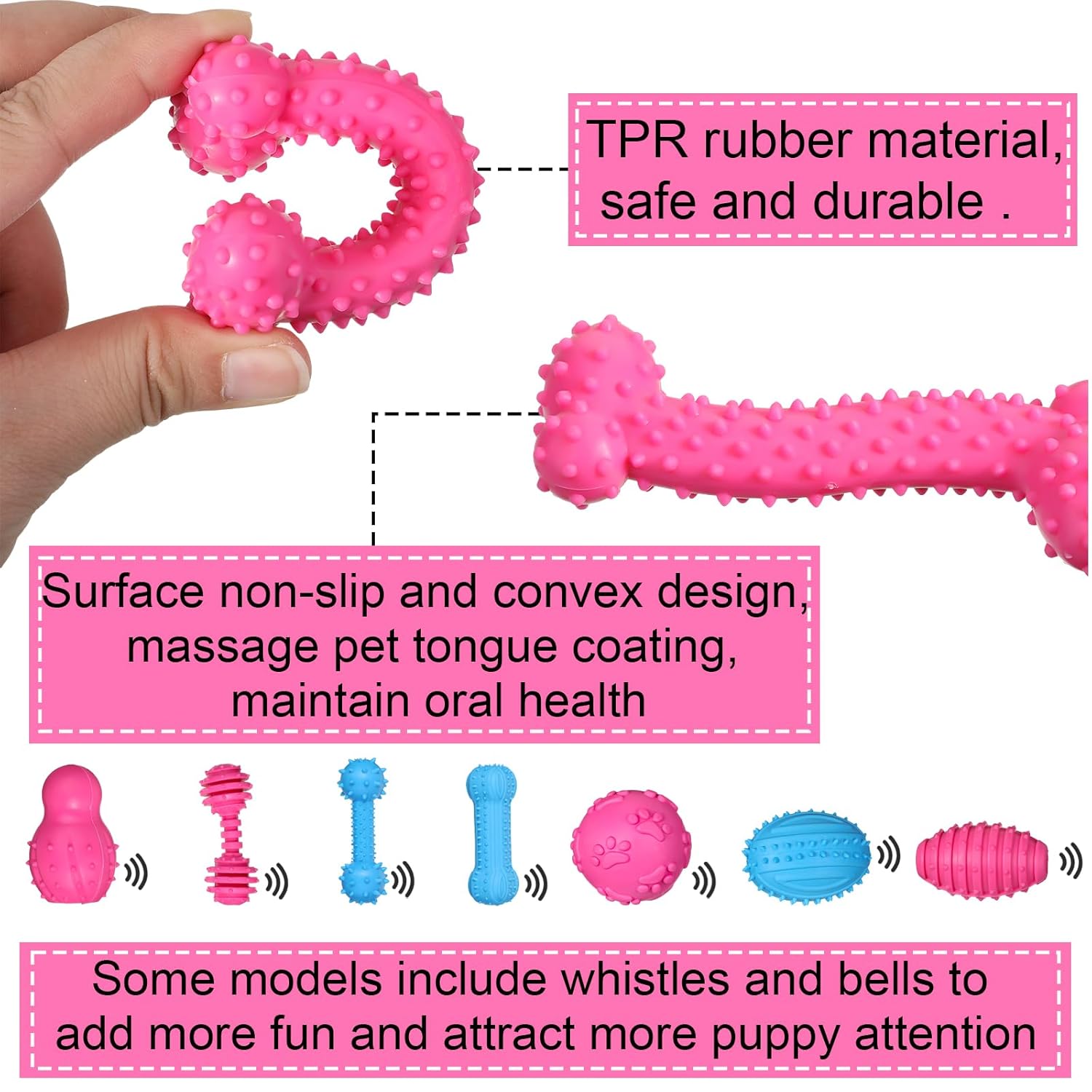 Sanwuta Sanwuta 30pcs Puppy Toy Set Durable Chew Toys for Small Dogs Interactive Teething Toys for Outdoor Play - View 3 of 6