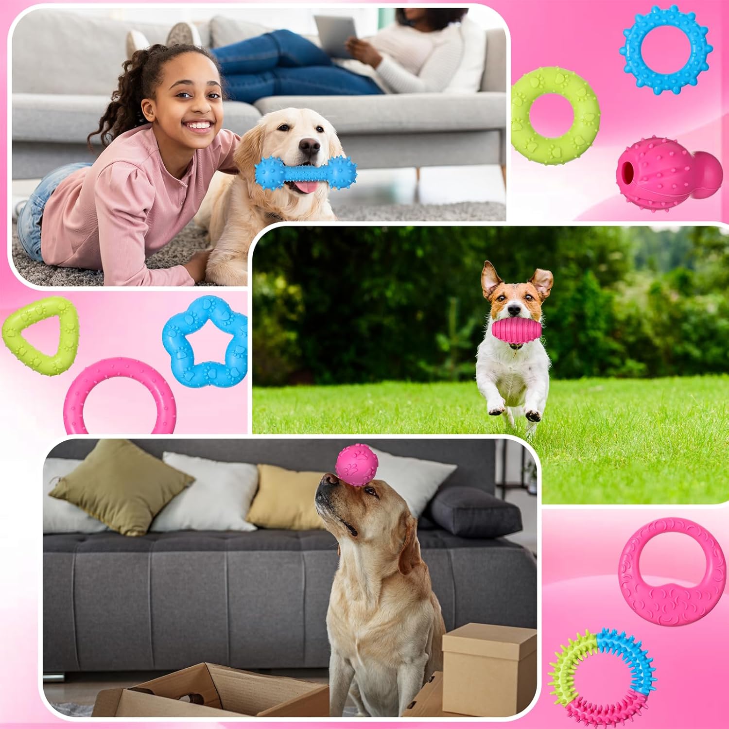 Sanwuta Sanwuta 30pcs Puppy Toy Set Durable Chew Toys for Small Dogs Interactive Teething Toys for Outdoor Play - View 6 of 6