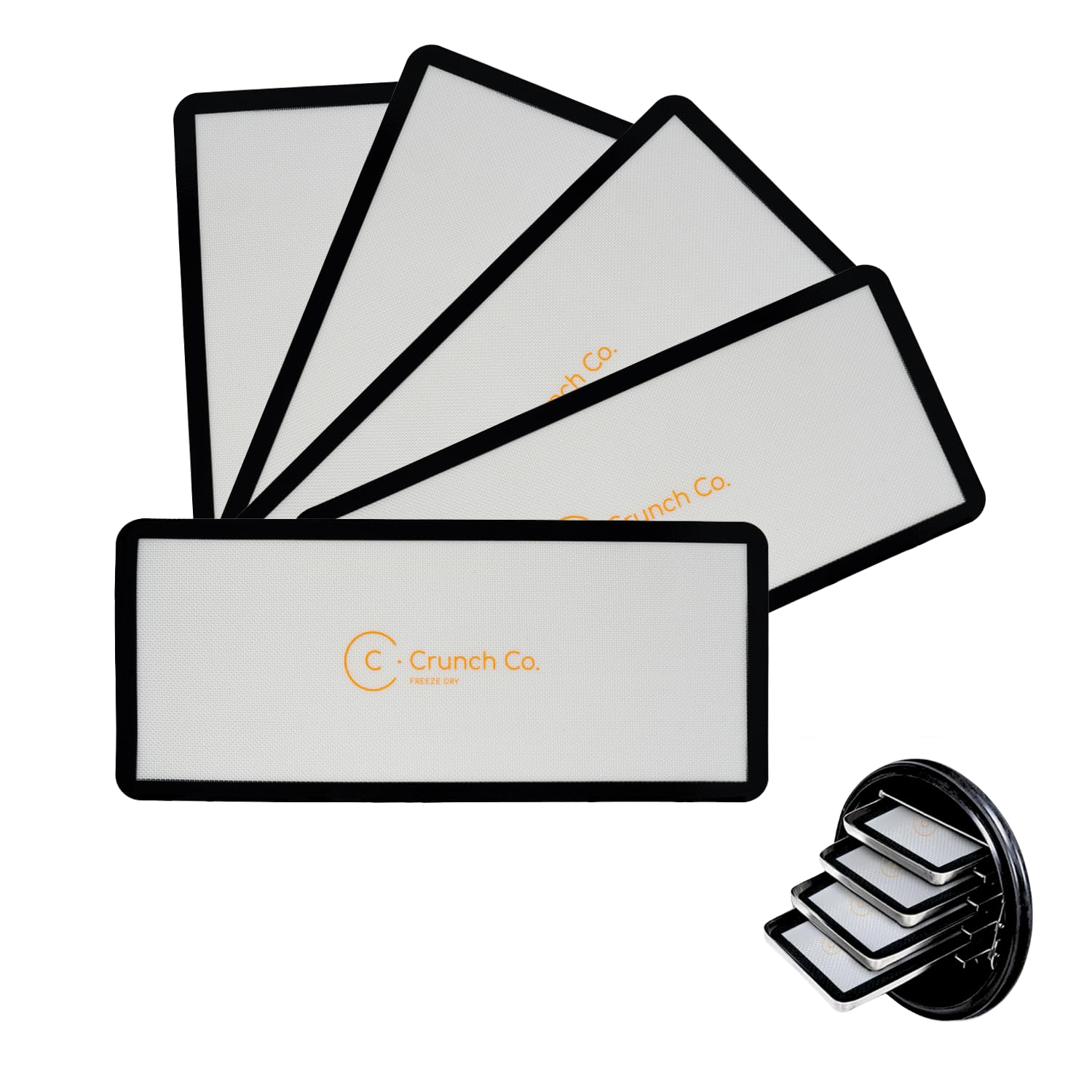 Crunch Co. Crunch Co Silicone Mats for Harvest Right Freeze Dryer Large 6 Pack Durable Nonstick Kitchen Accessory - View 8 of 8