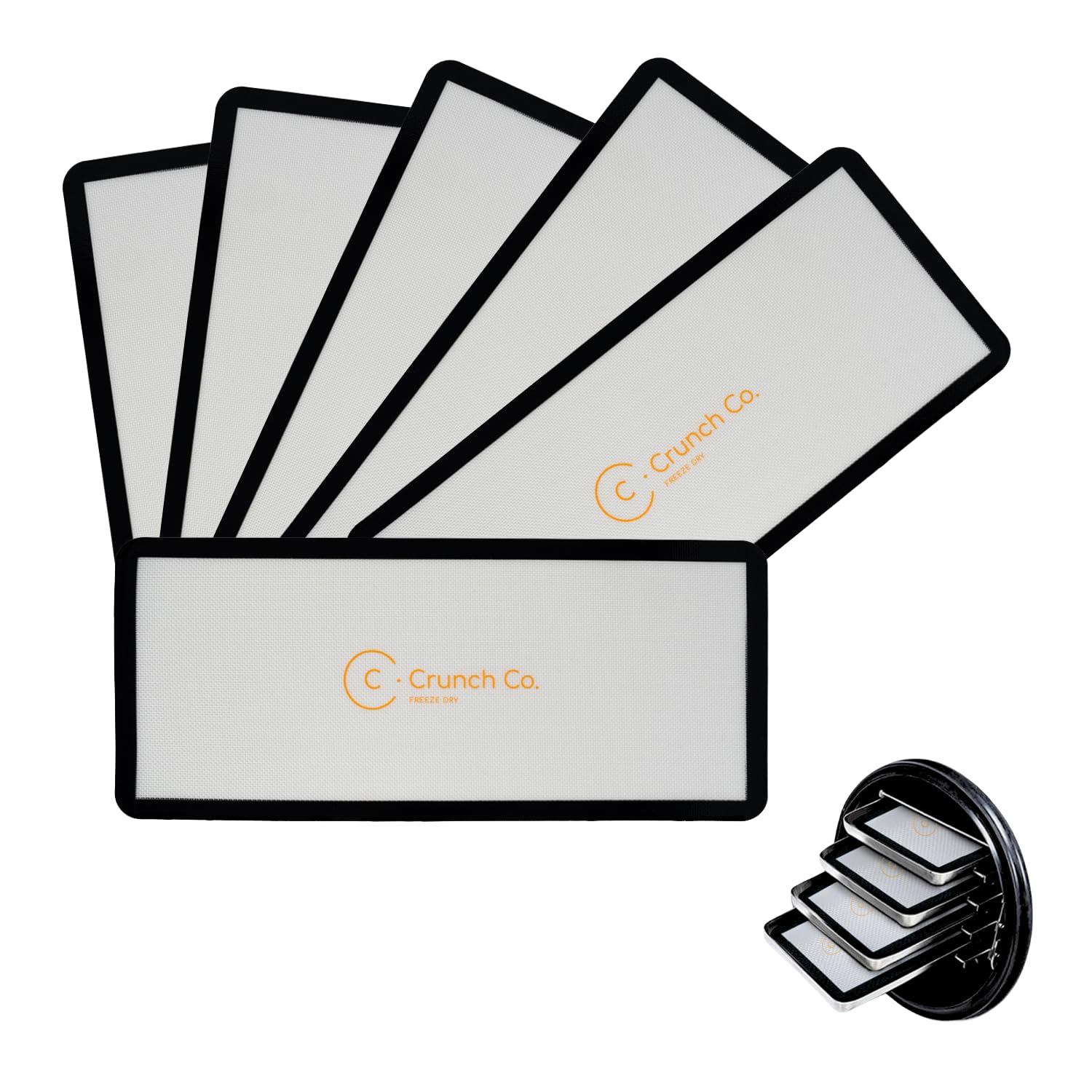 Crunch Co. Crunch Co Silicone Mats for Harvest Right Freeze Dryer Large 6 Pack Durable Nonstick Kitchen Accessory
