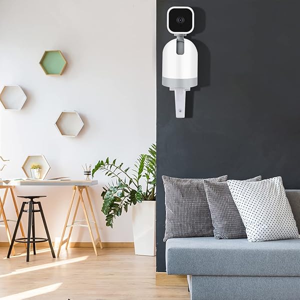 OYOCAM OYOCAM Wall Mount Compatible with WYZE Cam Pan V3/V2 Blink Mini Pan-Tilt Cam, Adjustable Security Wall Mount Bracket 180 Degree Rotation Ceiling Mounting Wall Mounting Kit - View 7 of 8