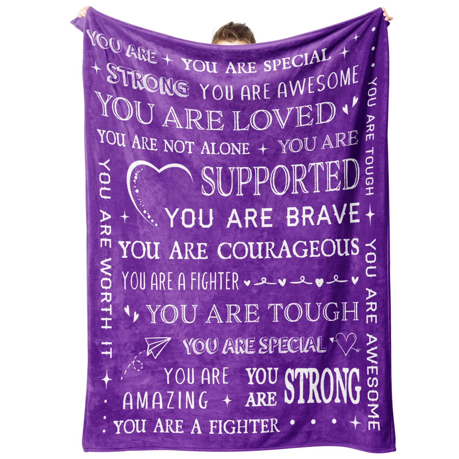 SteadStyle SteadStyle Blanket Gifts for Women Inspirational Get Well Gift for Her Him Feel Better After Surgery Thinking of You Present 60 x 50