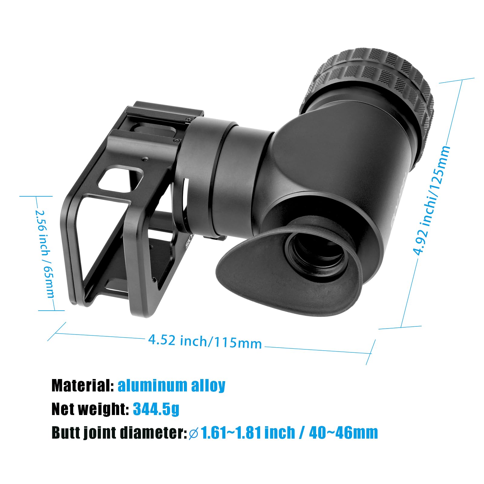 SKYJFFJ Scope Side Camera Adapter Bracket for Sports Cameras Ideal for Outdoor Scenes - View 3 of 7