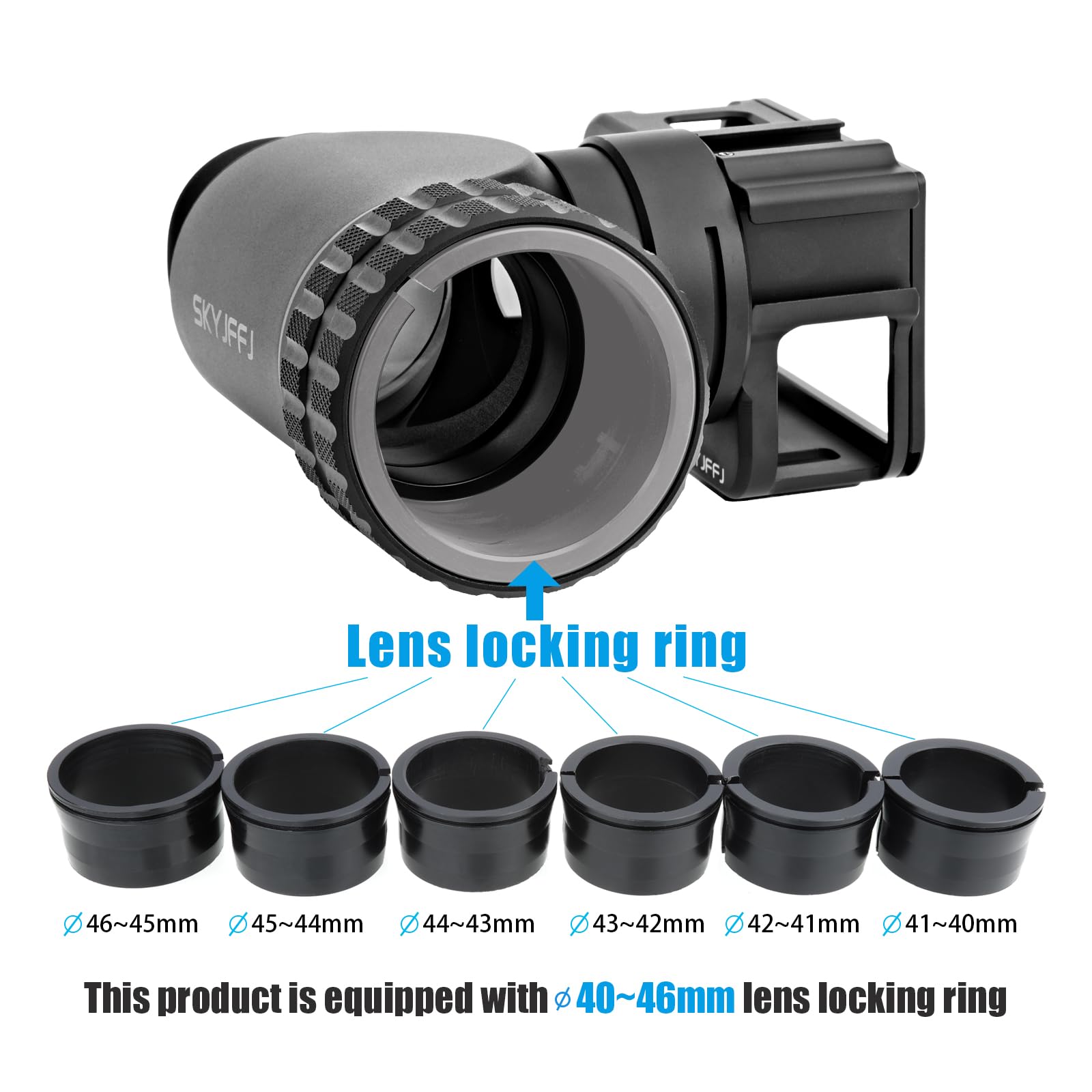 SKYJFFJ Scope Side Camera Adapter Bracket for Sports Cameras Ideal for Outdoor Scenes - View 4 of 7