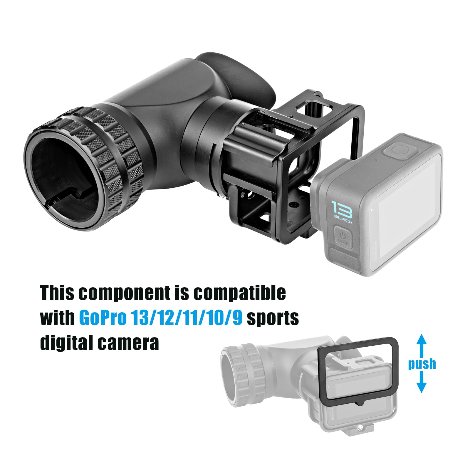 SKYJFFJ Scope Side Camera Adapter Bracket for Sports Cameras Ideal for Outdoor Scenes - View 6 of 7