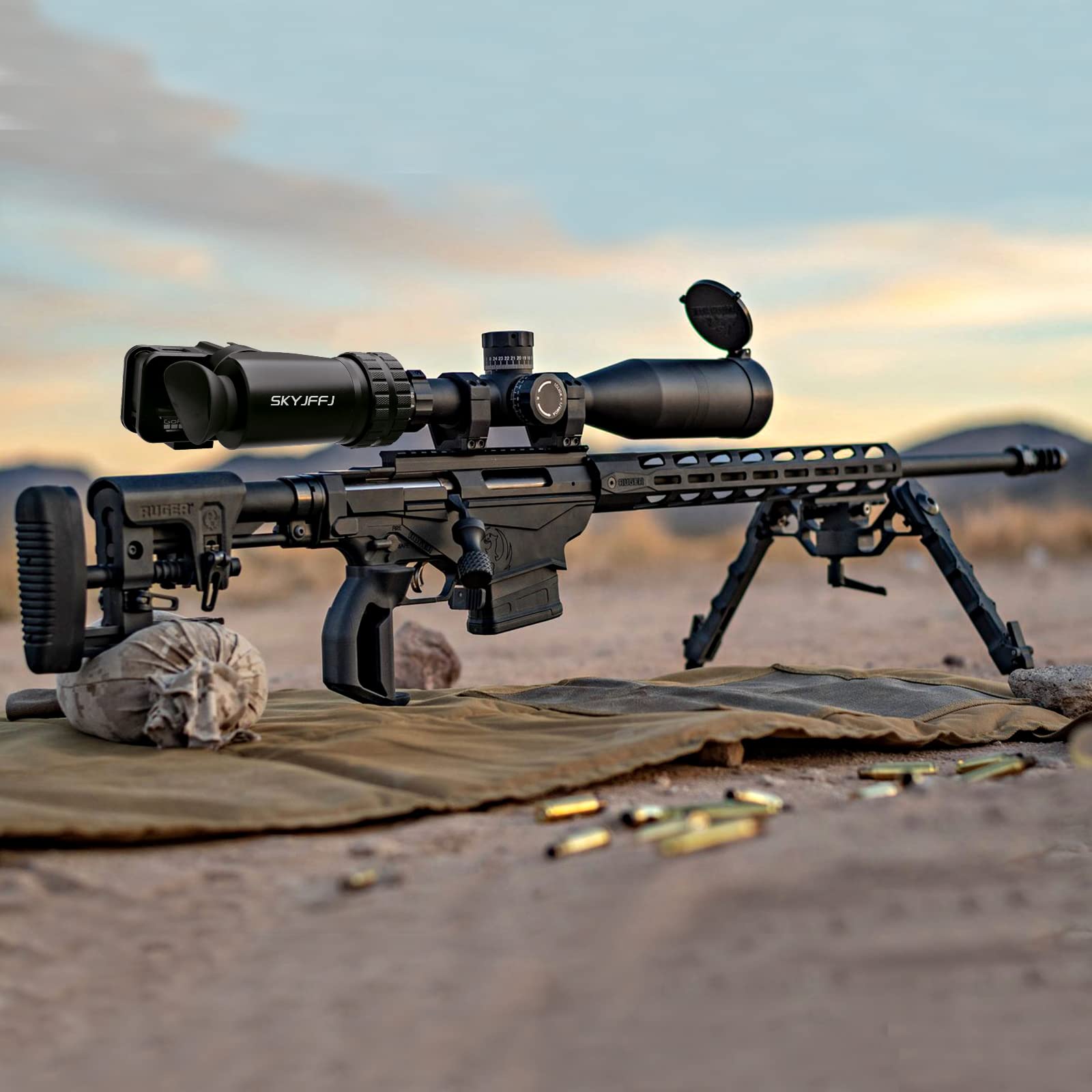 SKYJFFJ Scope Side Camera Adapter Bracket for Sports Cameras Ideal for Outdoor Scenes - View 7 of 7