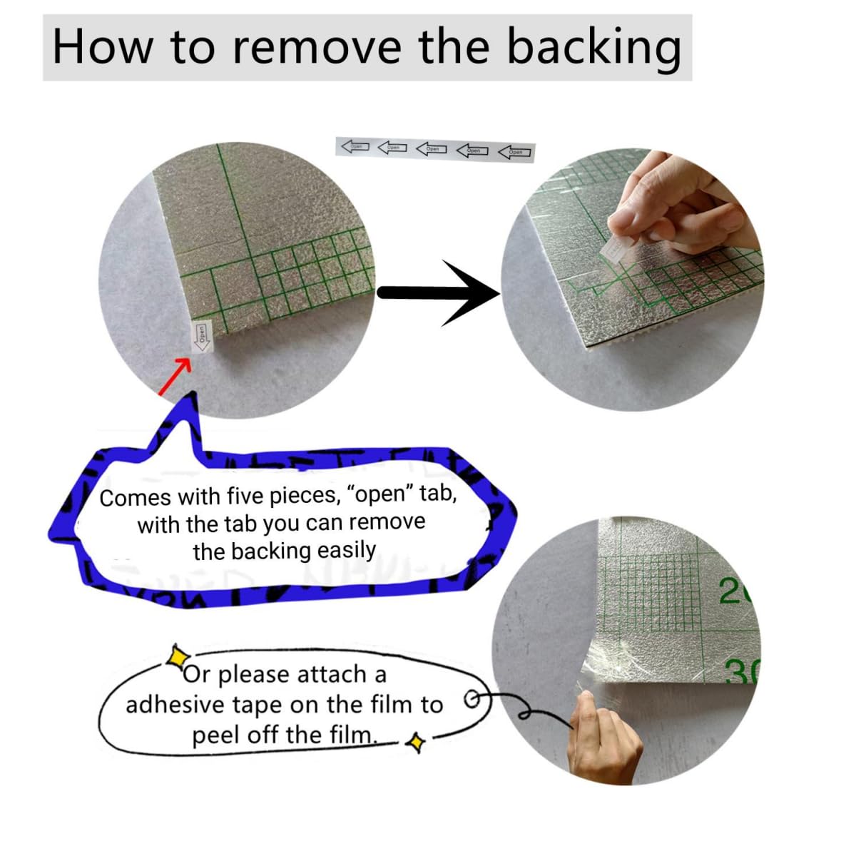 SHENGOCASE SHENGOCASE Trimmable Self-Adhesive Carpet Mat Pad 78.7"x15.8" for Cat Tree Shelves Wall Furniture Steps and Couch Protection - View 5 of 8